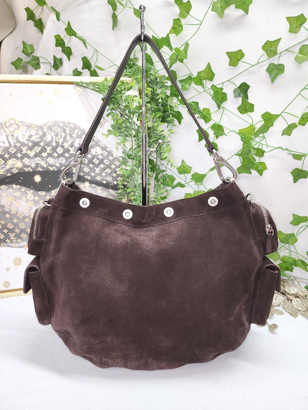 Authentic Jil Sander Brown Leather Shoulder Bag
